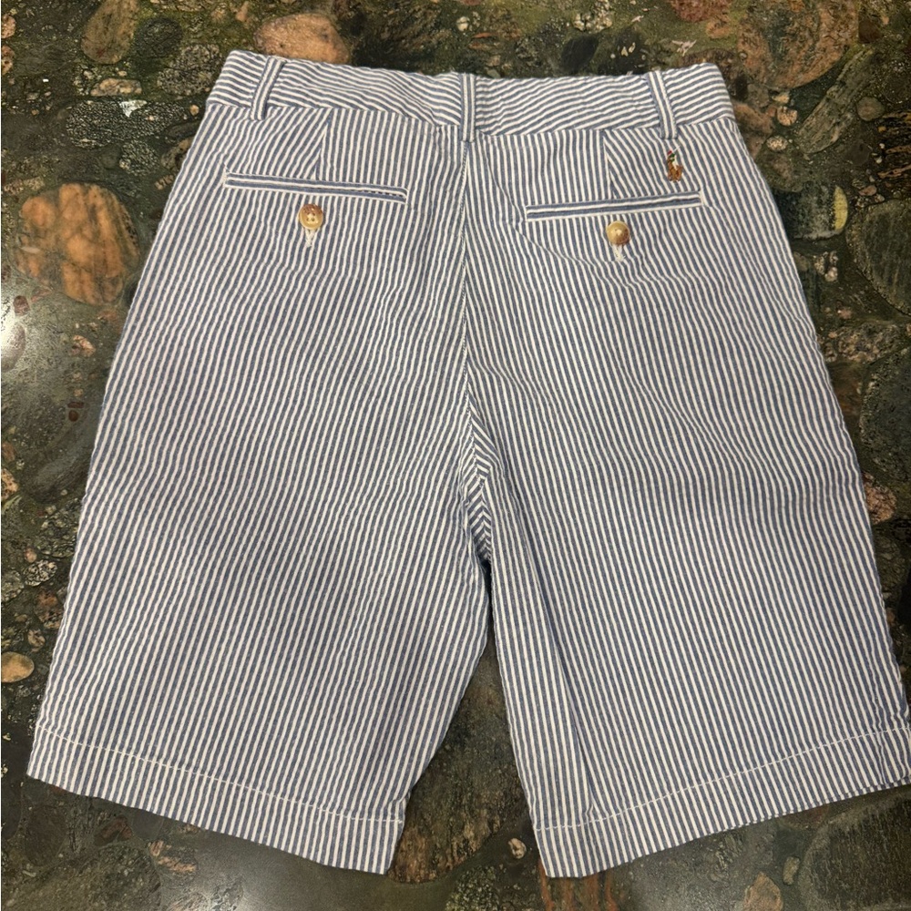 ❤️RALPH LAUREN- Blue and White Striped Shorts❤️
